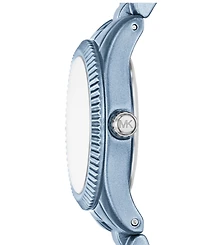 Michael Kors Women's Limited-Edition Lexington Three-Hand Chambray Blue Stainless Steel Watch, 26mm