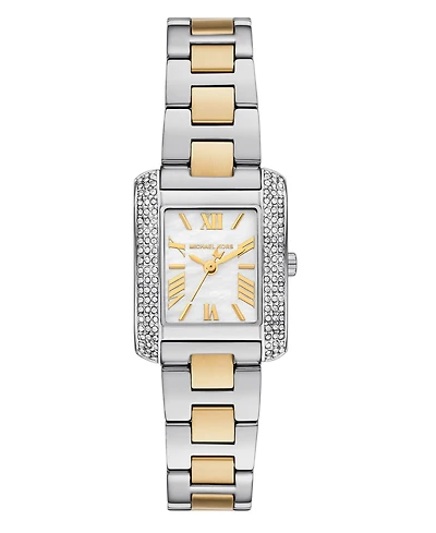Michael Kors Women's Emery Three-Hand Two-Tone Stainless Steel Watch, 22x28mm