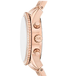 Michael Kors Women's Mini Bryant Chronograph Rose Gold-Tone Stainless Steel Watch, 35mm