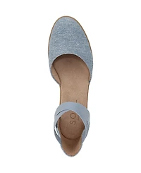Soul Naturalizer Women's Intro Round Toe Slip On Low Wedge Flats