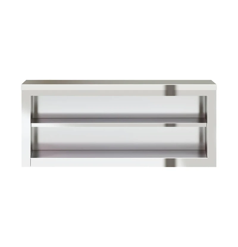 vidaXL Kitchen Wall Cabinet with Shelf Stainless Steel