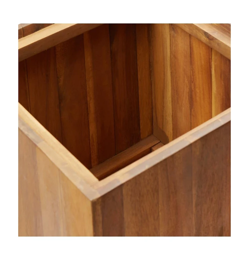 Garden Raised Bed 17.1"x17.1"x35.4" Solid Acacia Wood