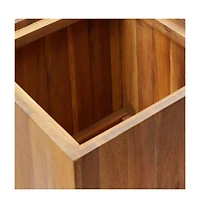 Garden Raised Bed 17.1"x17.1"x35.4" Solid Acacia Wood