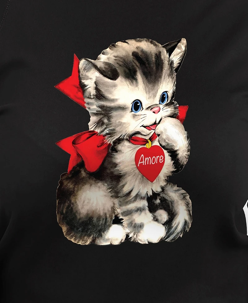 Hybrid Apparel Plus Amore Valentines Day Graphic Crew Neck Top