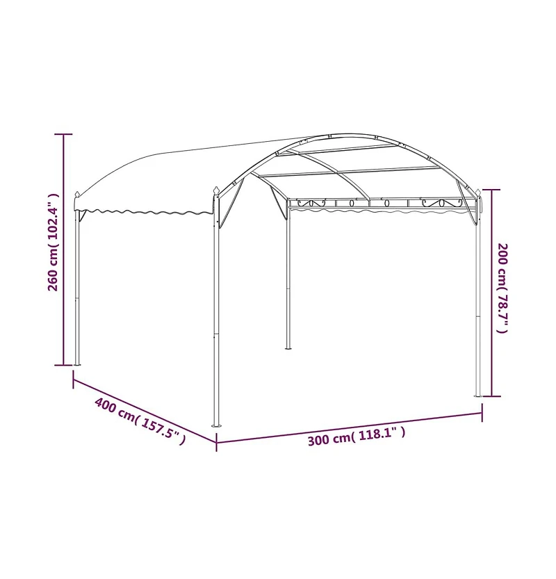 Gazebo Fabric Cream