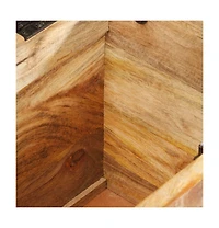 Hall Bench 40.6"x13"x28.3" Solid Mango Wood
