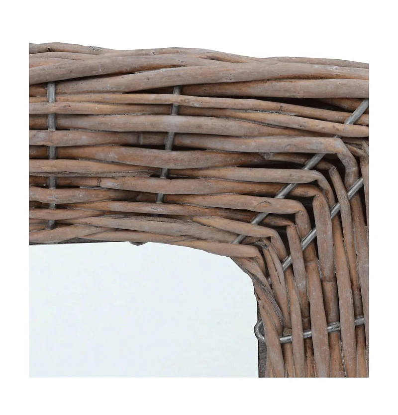 vidaXL Mirrors 3 pcs 5.9"x5.9" Wicker