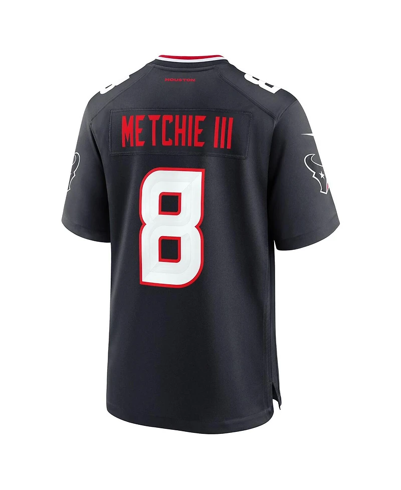 Nike Men's John Metchie Iii Navy Houston Texans Team Game Jersey