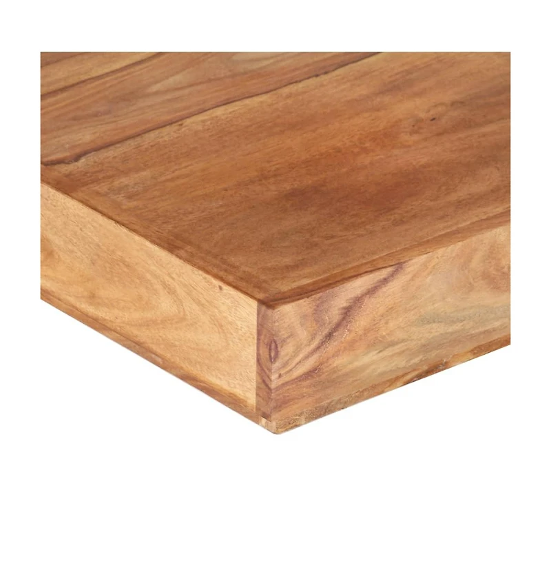 Coffee Table 17.7"x17.7"x15.7" Solid Wood Acacia