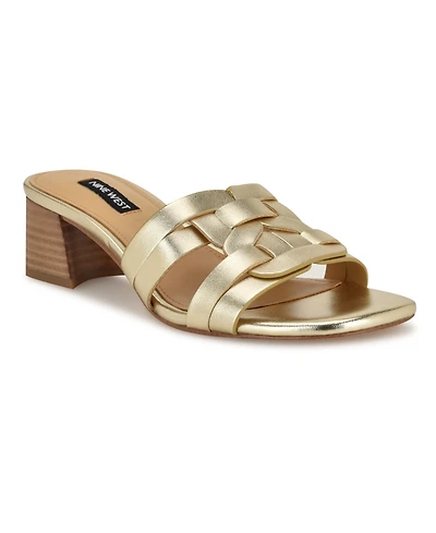 Nine West Women's Gennie Block Heel Dress Sandals