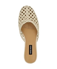 Nine West Women's Lolah Woven Slip-On Mules