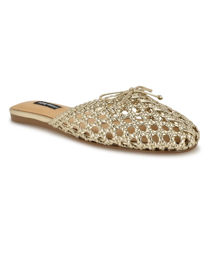 Nine West Women's Lolah Woven Slip-On Mules