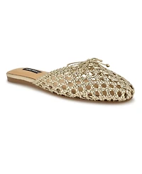 Nine West Women's Lolah Woven Slip-On Mules