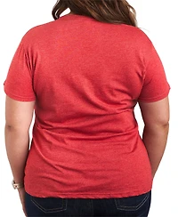 Hybrid Apparel Plus Trendy Peanuts Too Cute To Pinch Graphic Crew Neck T-Shirt