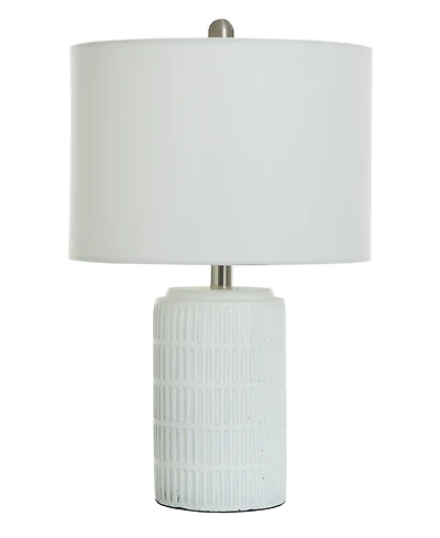 StyleCraft Home Collection 21" Metal Joni Ceramic Table Lamp