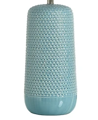 StyleCraft Home Collection 30" Metal Galey Woven Wicker Table Lamp