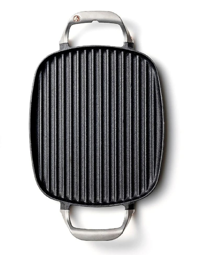 Outset Cast Iron 8.5"x14.25" Grill Pan with Ridges