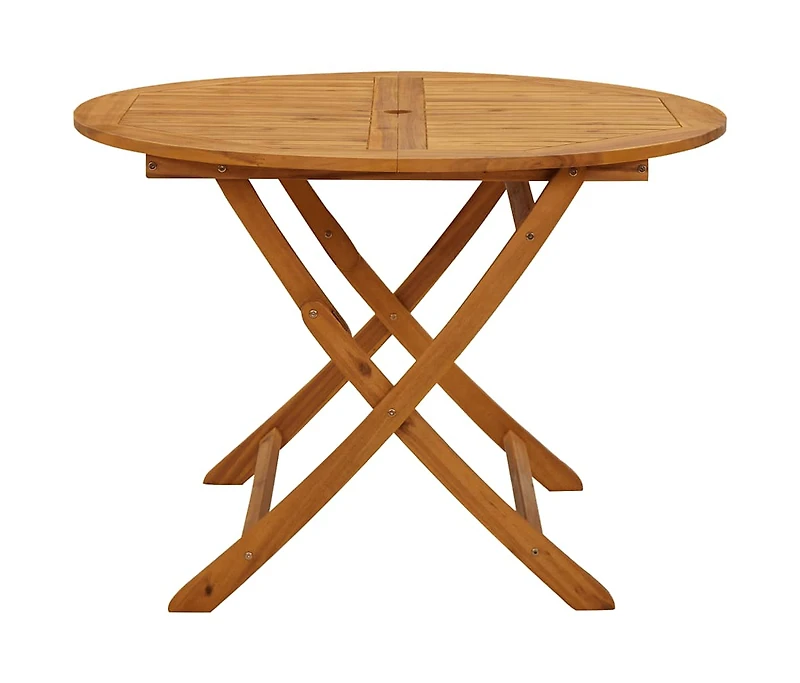 Folding Garden Table 43.3" Solid Acacia Wood
