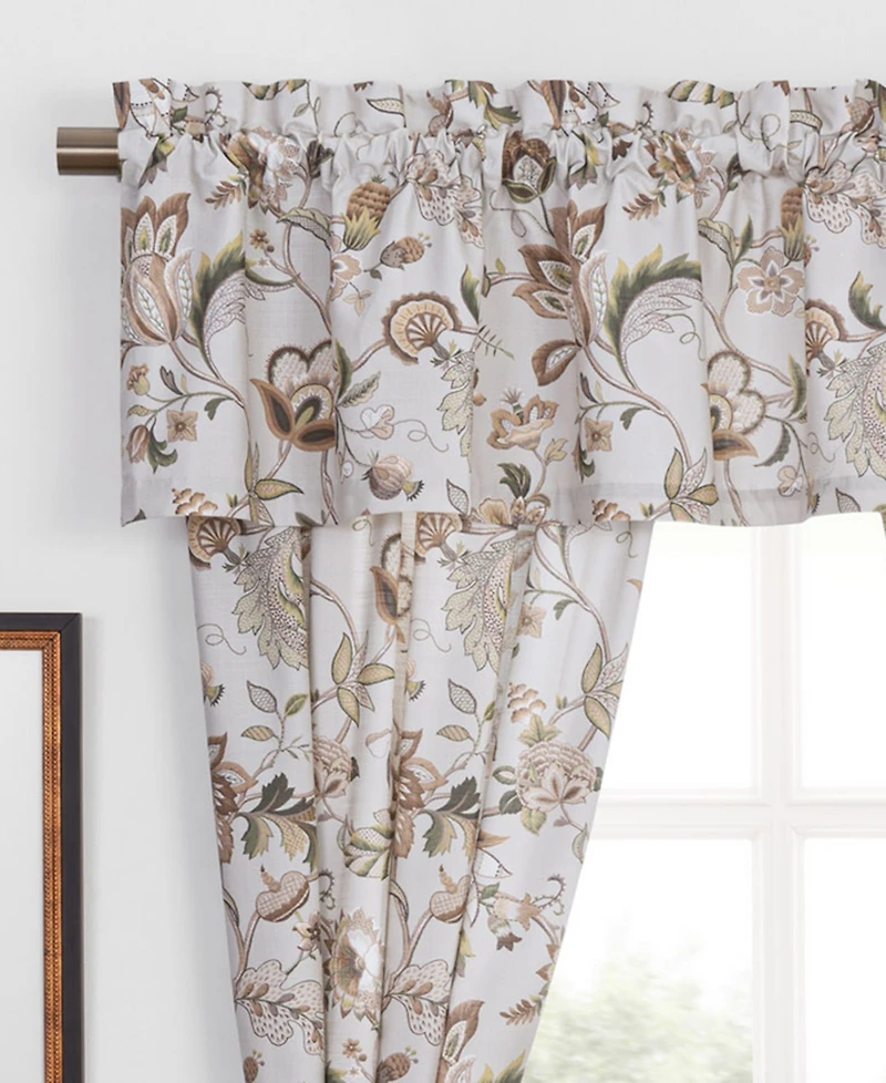 Rose Tree Esmeralda Tailored Window Valance, 80" x 17"