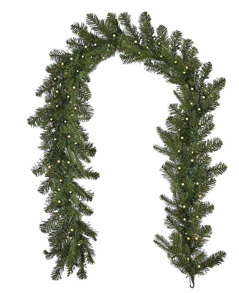 Seasonal 6ft Dakota Pine Artificial Christmas Garland, 50 Dual Led Lights