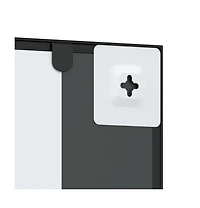 vidaXL Wall Mirror Black 19.7"x39.4" Rectangle Iron