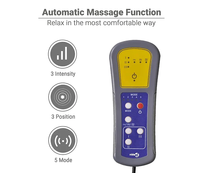 Massage Recliner Chair Cream Faux Leather