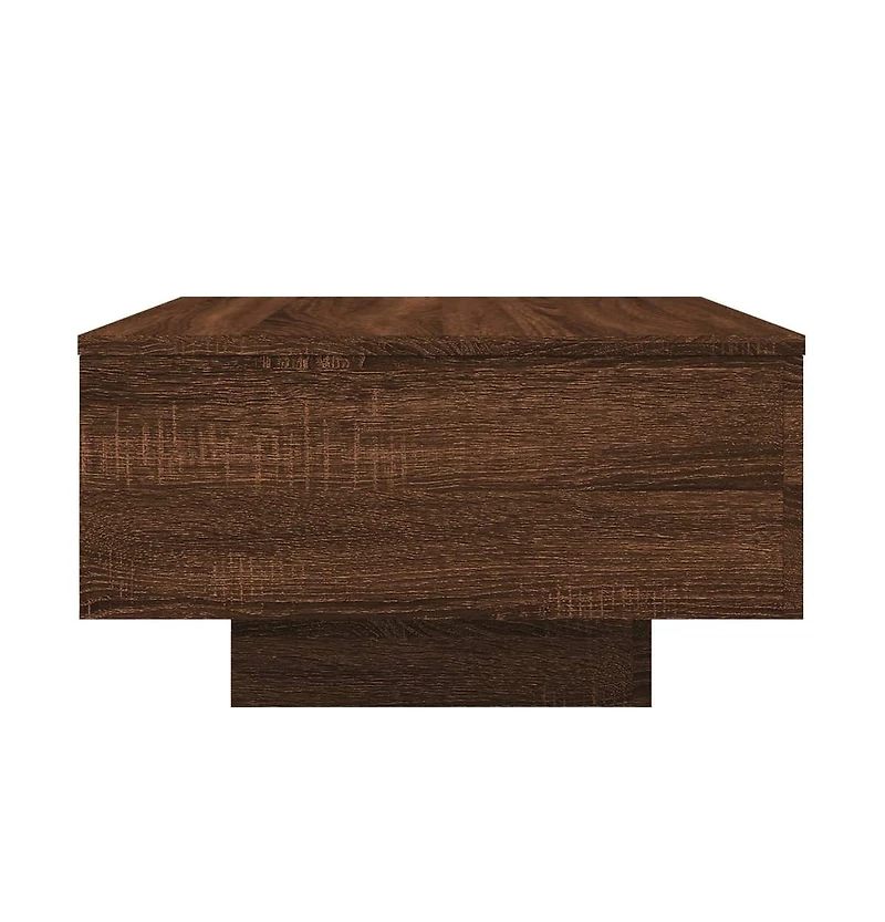 vidaXL Coffee Table Brown Oak 21.7"x21.7"x12.2" Engineered Wood