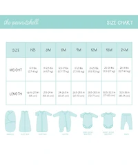 The Peanutshell Baby Girls Layette Gift Set Girls, Ocean Flower, 23 Essential Pieces, 0-3 Months