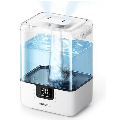 Morento Smart Humidifier with App & Voice Control, 6L Cool Mist Humidifiers with Essential Oil Diffuser, 7 Color NightLight for Bedroom Home Large Roo