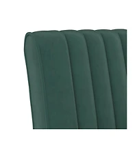 Slipper Chair Dark Green Velvet