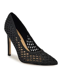 Nine West Women's Tatiana Woven Stiletto Pointy Toe Dress Pumps