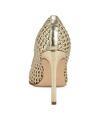 Nine West Women's Tatiana Woven Stiletto Pointy Toe Dress Pumps