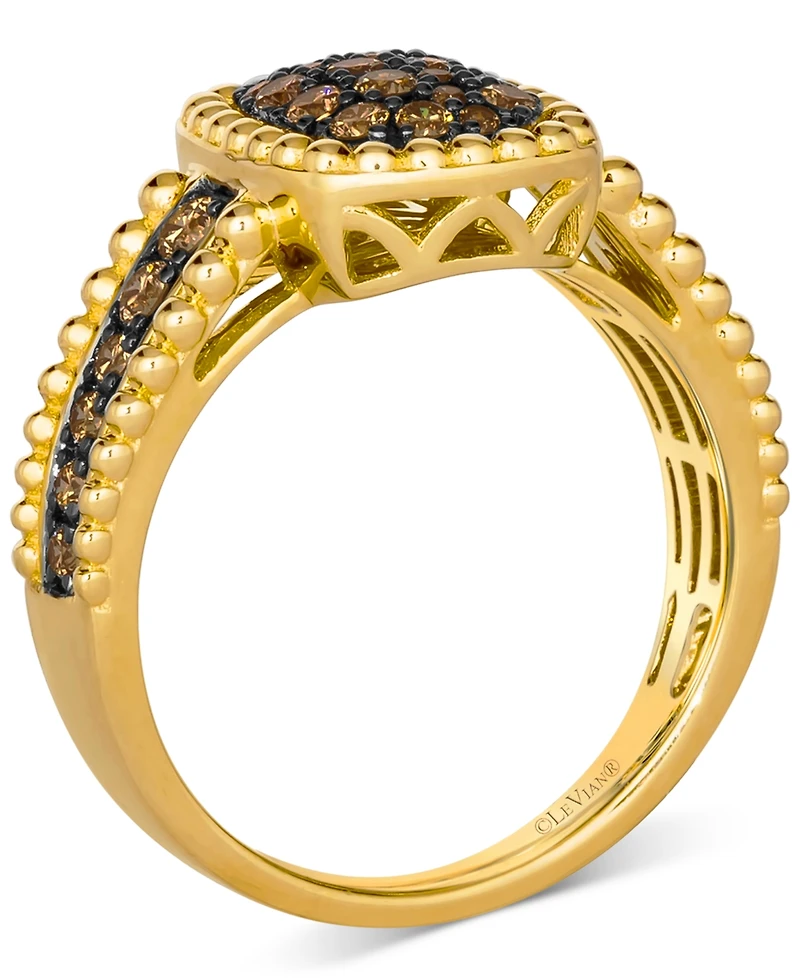 Le Vian Chocolatier Chocolate Diamond (5/8 ct. t.w.) Ring in 14k Honey Gold
