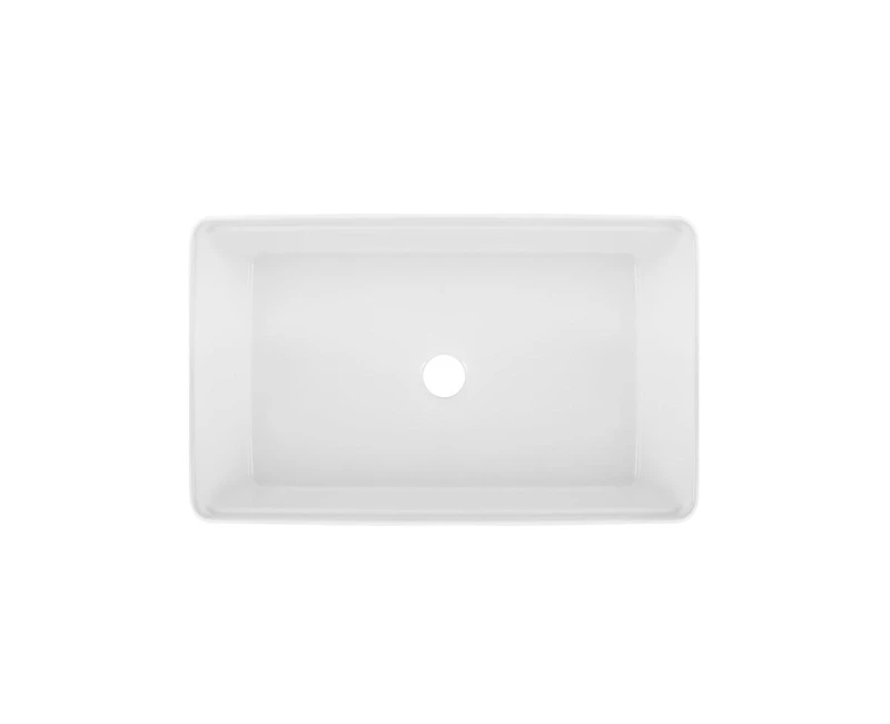 DeerValley 33" L X 20" W Single Basin Workstation Farmhouse Kitchen Sink With Sink Grid, Cutting Board And Dish-Drying Rack