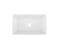 DeerValley 33" L X 20" W Single Basin Workstation Farmhouse Kitchen Sink With Sink Grid, Cutting Board And Dish-Drying Rack