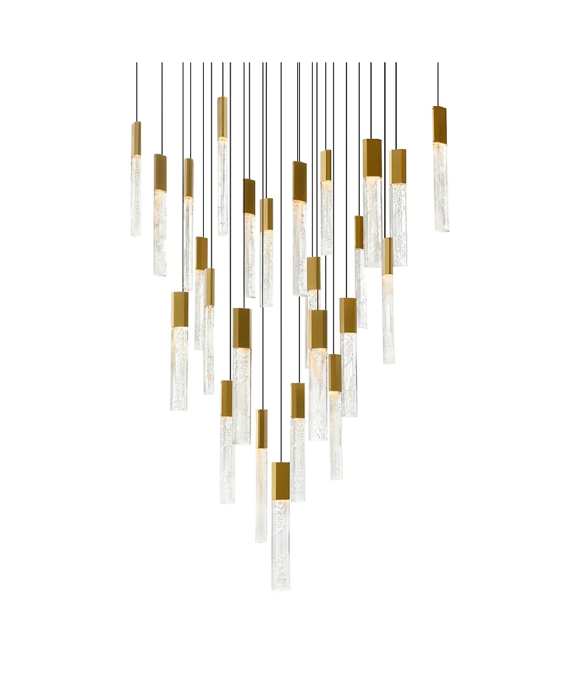 Cwi Lighting 16" Metal Greta Integrated Led Chandelier