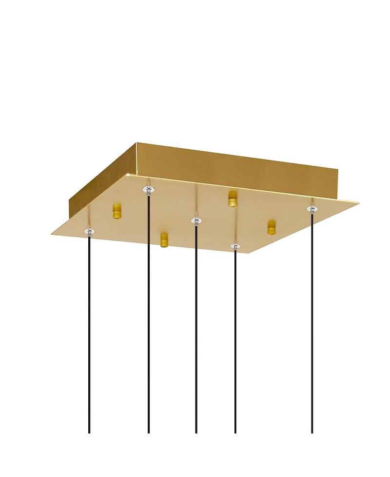 Cwi Lighting 16" Metal Greta Integrated Led Mini Pendant