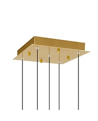 Cwi Lighting 16" Metal Greta Integrated Led Mini Pendant