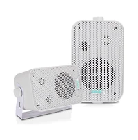 Pyle 3.5" Indoor/Outdoor Waterproof Wall-Mount Speakers - 300W Max Power, Bass Reflex Vent, Heavy Duty Construction