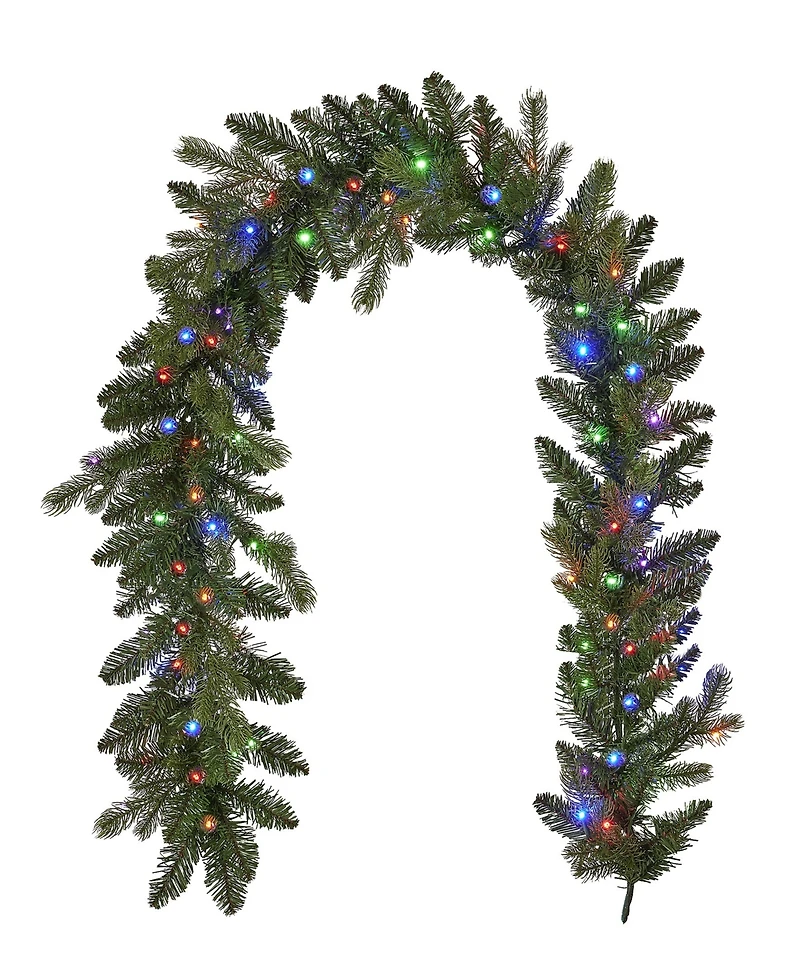 Seasonal 6ft Palmetto Pine Garland, 50 Dual Led Lights