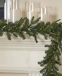 Seasonal 6ft Dakota Pine Artificial Christmas Garland, 50 Dual Led Lights