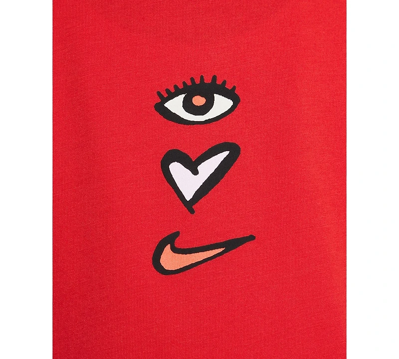 Nike Big Kids Sportswear Short-Sleeve Cotton T-Shirt