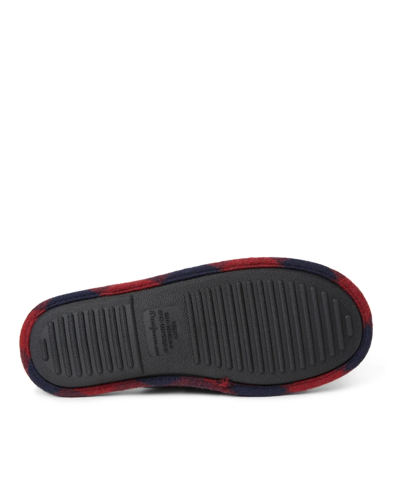 Dearfoams Men's Tyler Novelty Holiday Christmas Scuff Slipper