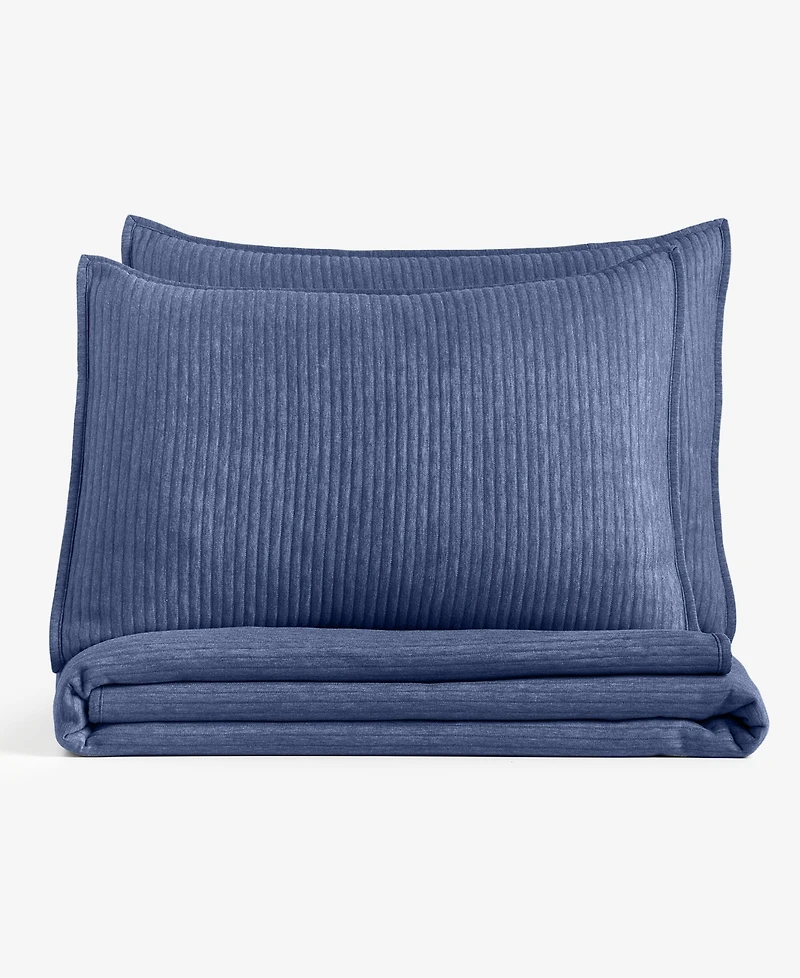 Last Act! Arch Studio Heathered Jersey 3-Pc. Quilt Set, Full/Queen, Exclusively at Macy's