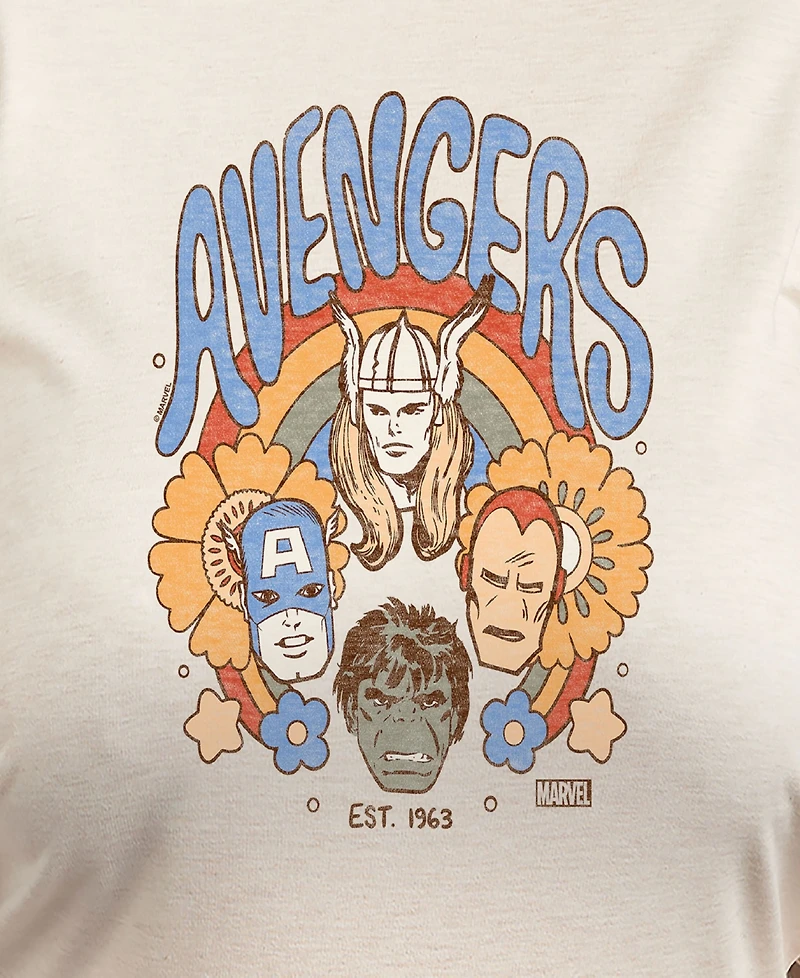 Hybrid Apparel Plus Marvel Avengers Graphic Pullover T-Shirt