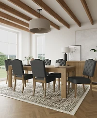 7pc Dining Set (Davie Rectangular Table & 6 Jesilyn Chairs)