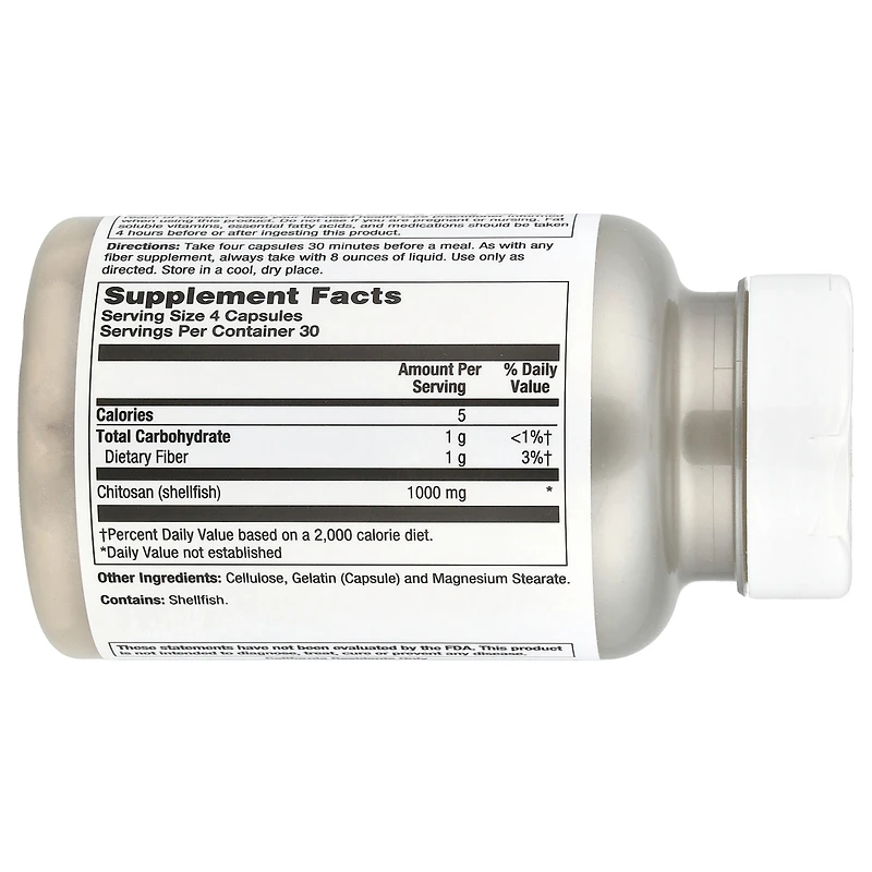 Natural Balance Chitosan 1000mg Fiber Supplement | Healthy Weight Management Formula with