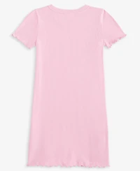 Epic Threads Little & Big Girls Ribbed Lettuce-Hem Dress, Exclusively at Macy's