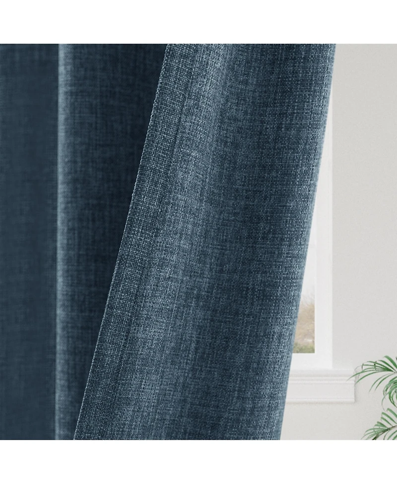 Garrett Textured Tie Knots Curtains Pair