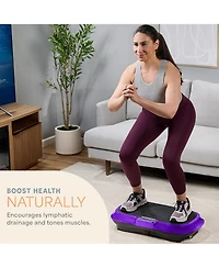 LifePro Whole Body Vibration Plate Exercise Machine with Loop Bands - Fitness Platform for Home Workouts & Training